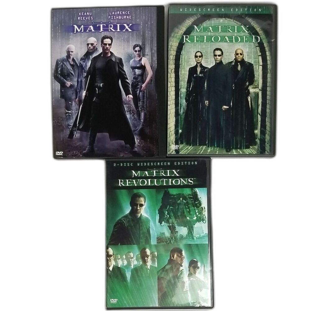 THE MATRIX Trilogy 5 Disc DVD Set Matrix, Reloaded, Revolutions Widescreen